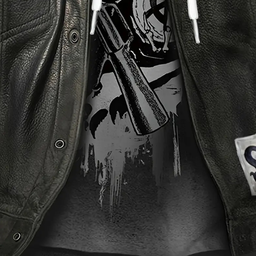 Casual hoodie met unieke print voor heren