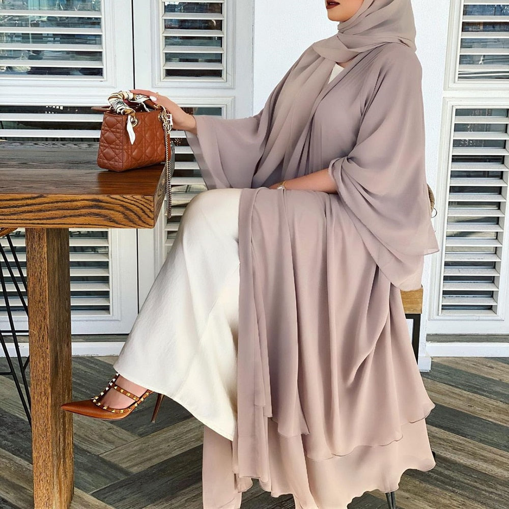 Open amina abaya met hijab
