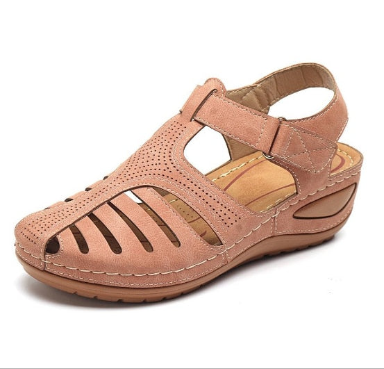 Leren dames sandalen