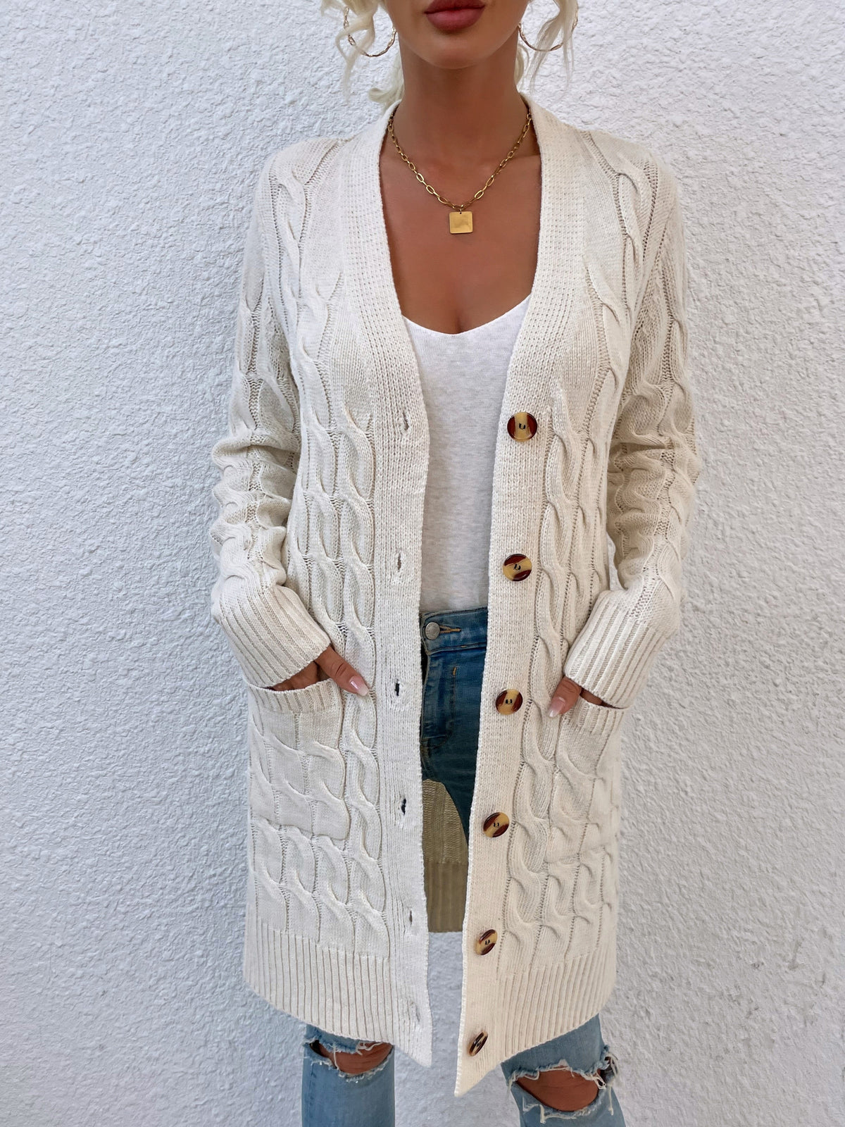 Lange vest voor dames – Noor