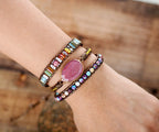 Natural stone – handgemaakte armband