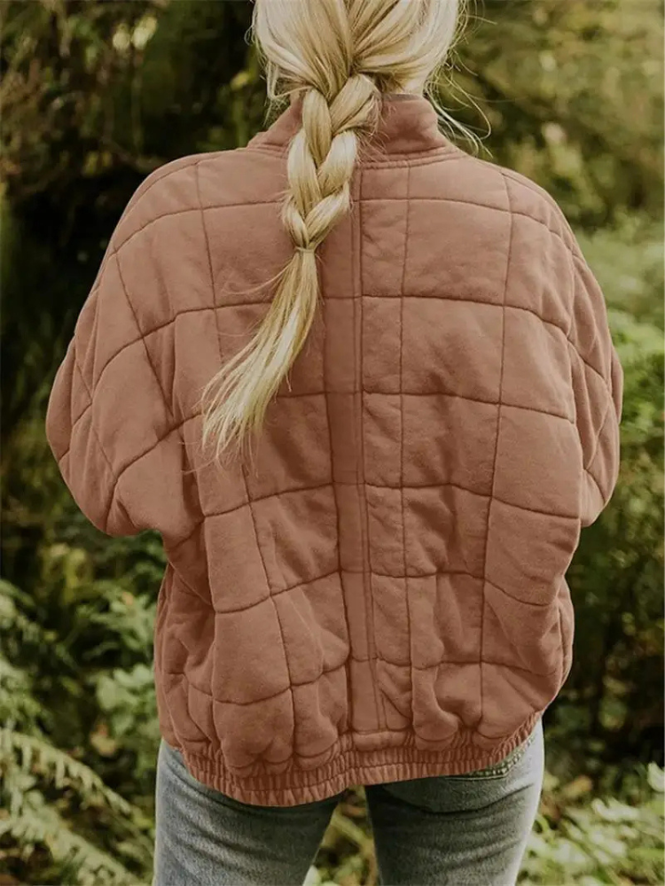 Oversized gevoerde tussenjas