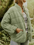 Oversized gevoerde tussenjas