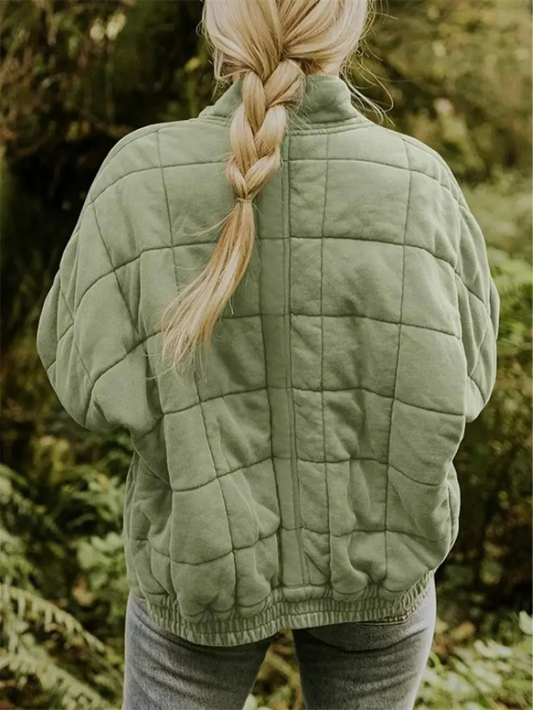 Oversized gevoerde tussenjas