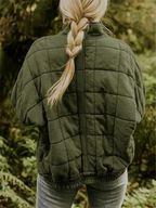 Oversized gevoerde tussenjas