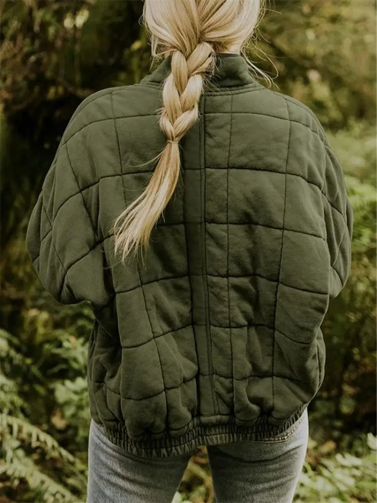 Oversized gevoerde tussenjas