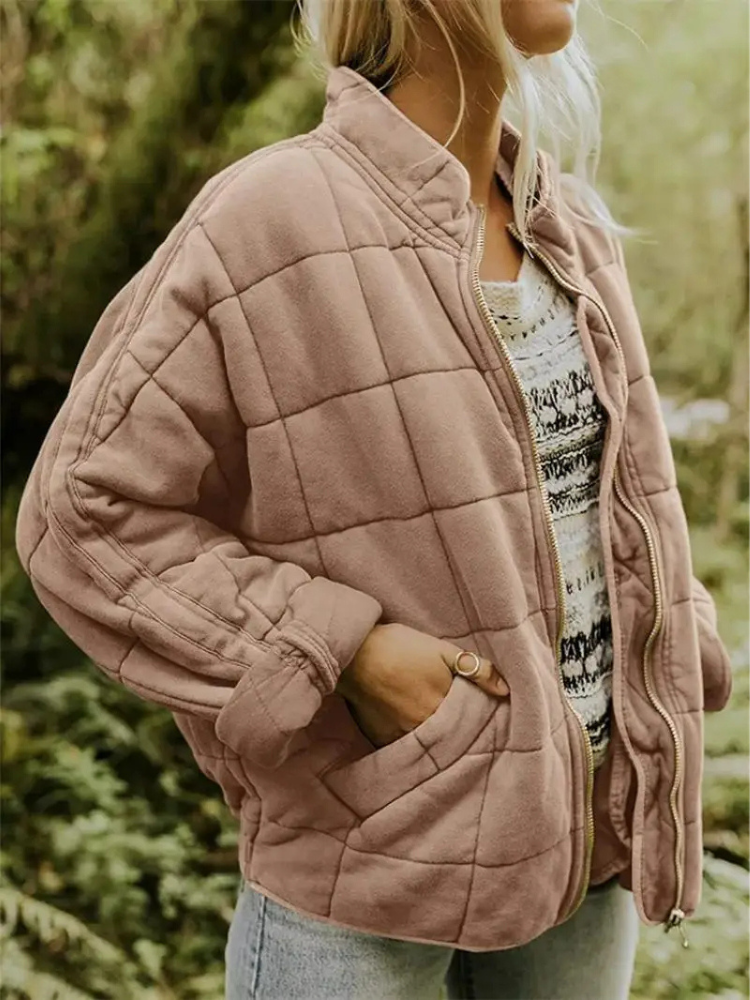 Oversized gevoerde tussenjas