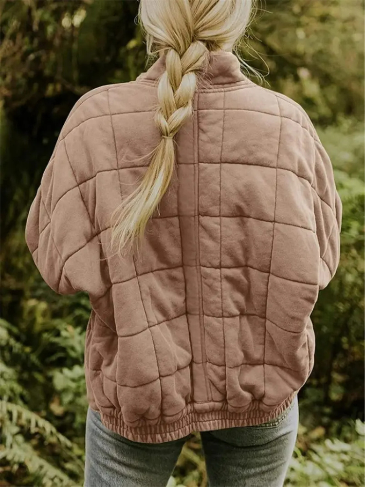 Oversized gevoerde tussenjas