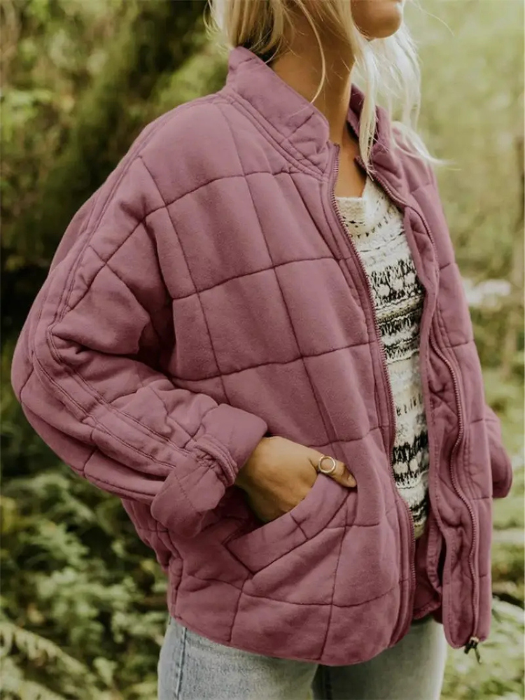 Oversized gevoerde tussenjas