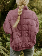 Oversized gevoerde tussenjas