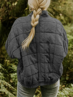 Oversized gevoerde tussenjas