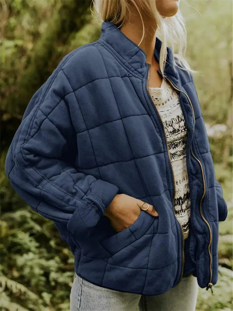 Oversized gevoerde tussenjas