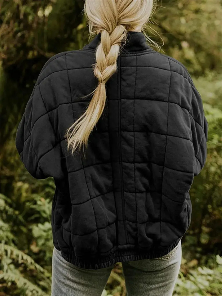 Oversized gevoerde tussenjas