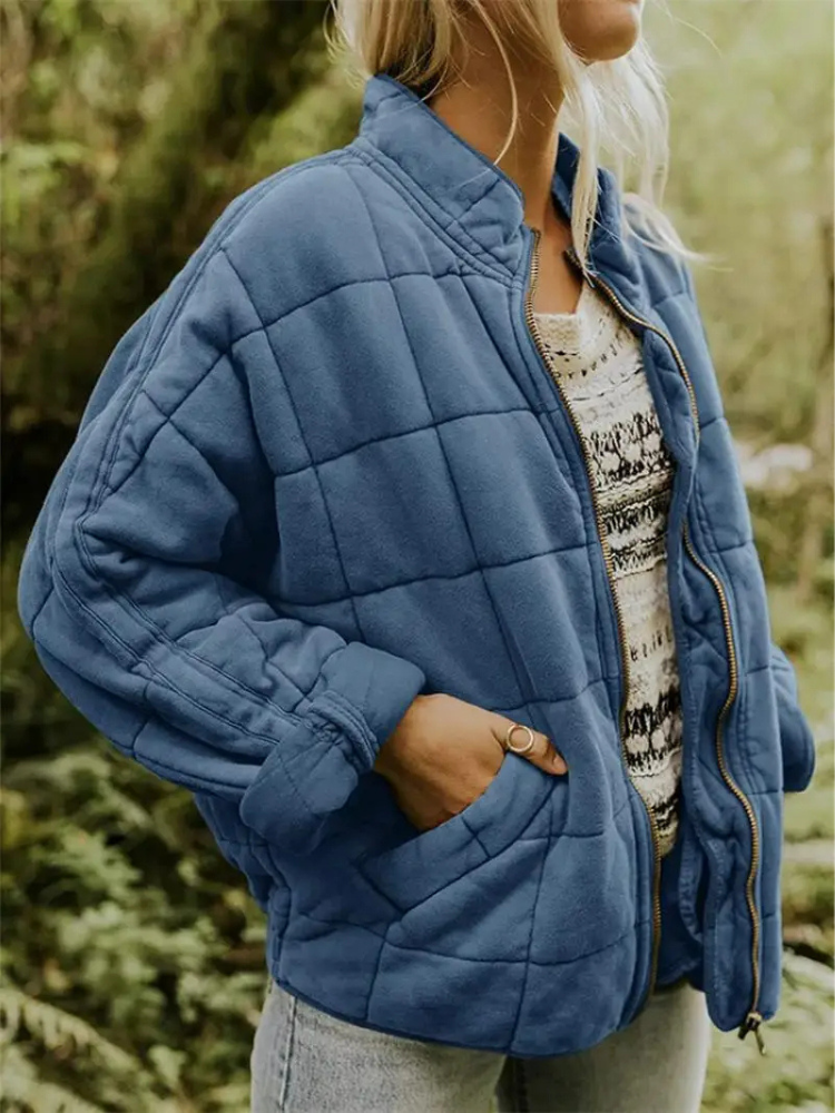 Oversized gevoerde tussenjas
