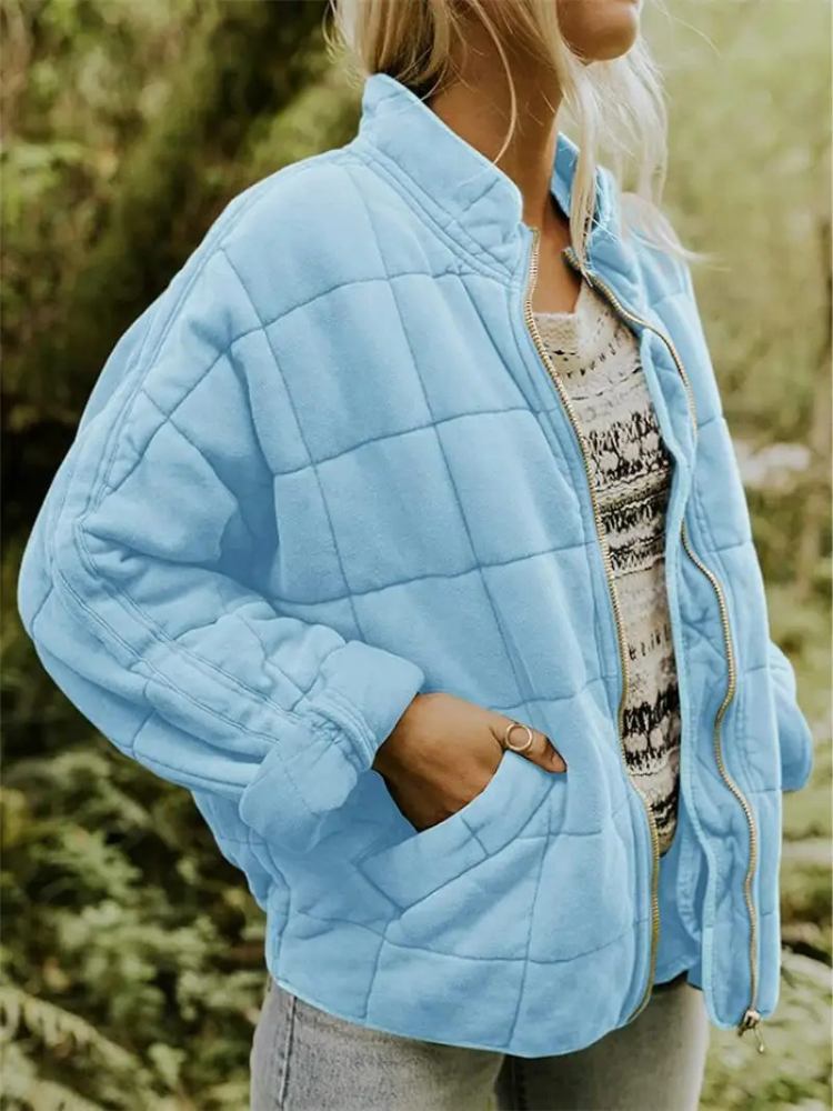 Oversized gevoerde tussenjas