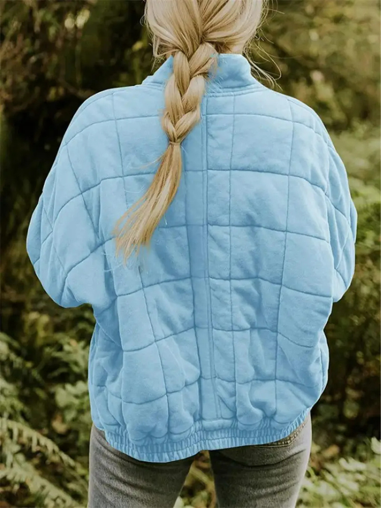 Oversized gevoerde tussenjas