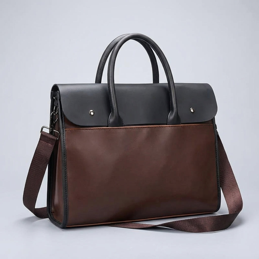 Heren laptoptas van PU leer