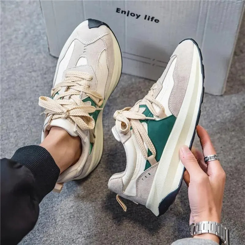 Sportieve elastische herensneakers