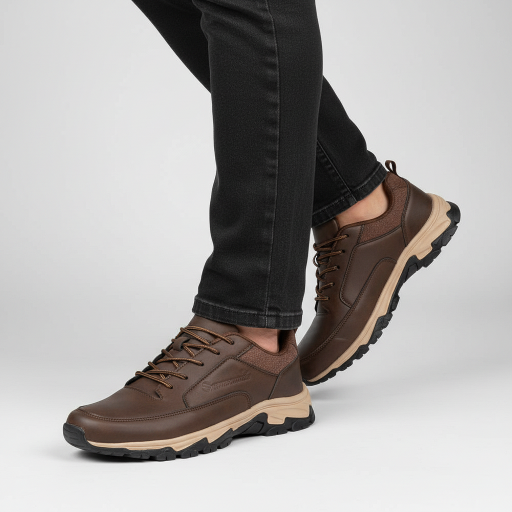 Heren veterschoenen van leer