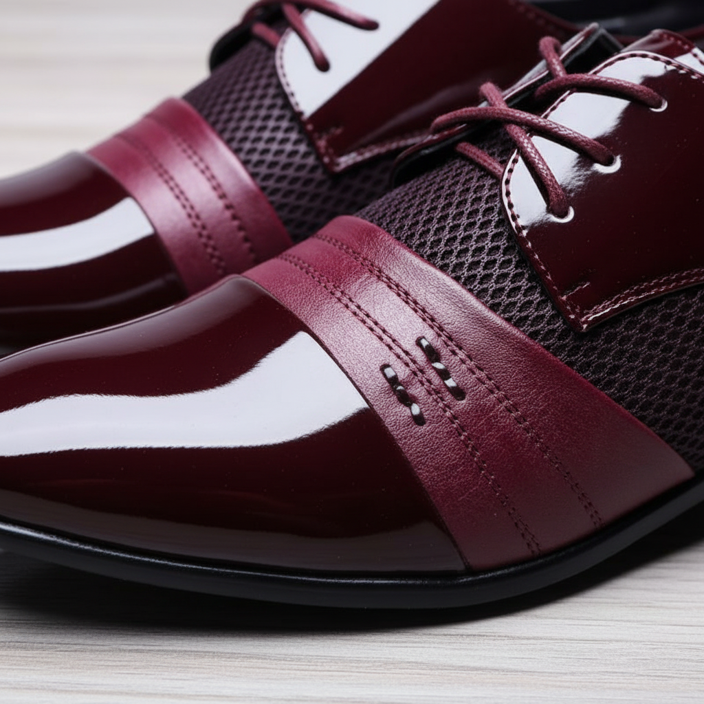 Heren veterschoenen met neus — afbeelding 3