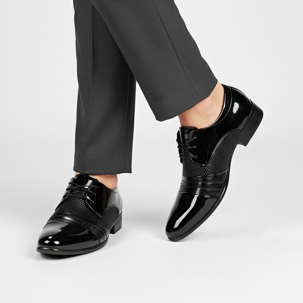 Heren veterschoenen met neus