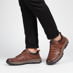 Herenleren schoen met vetersluiting