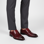 Heren leren schoen met veters