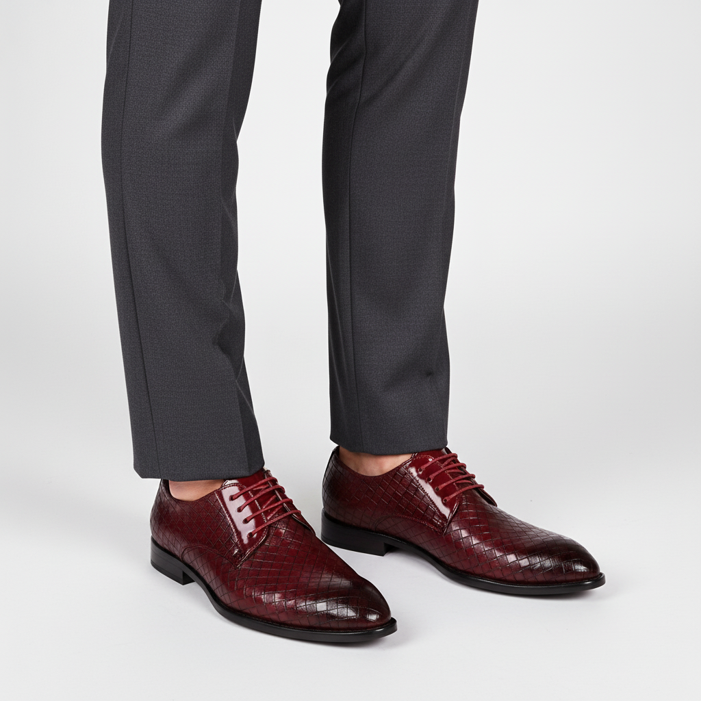 Heren leren schoen met veters