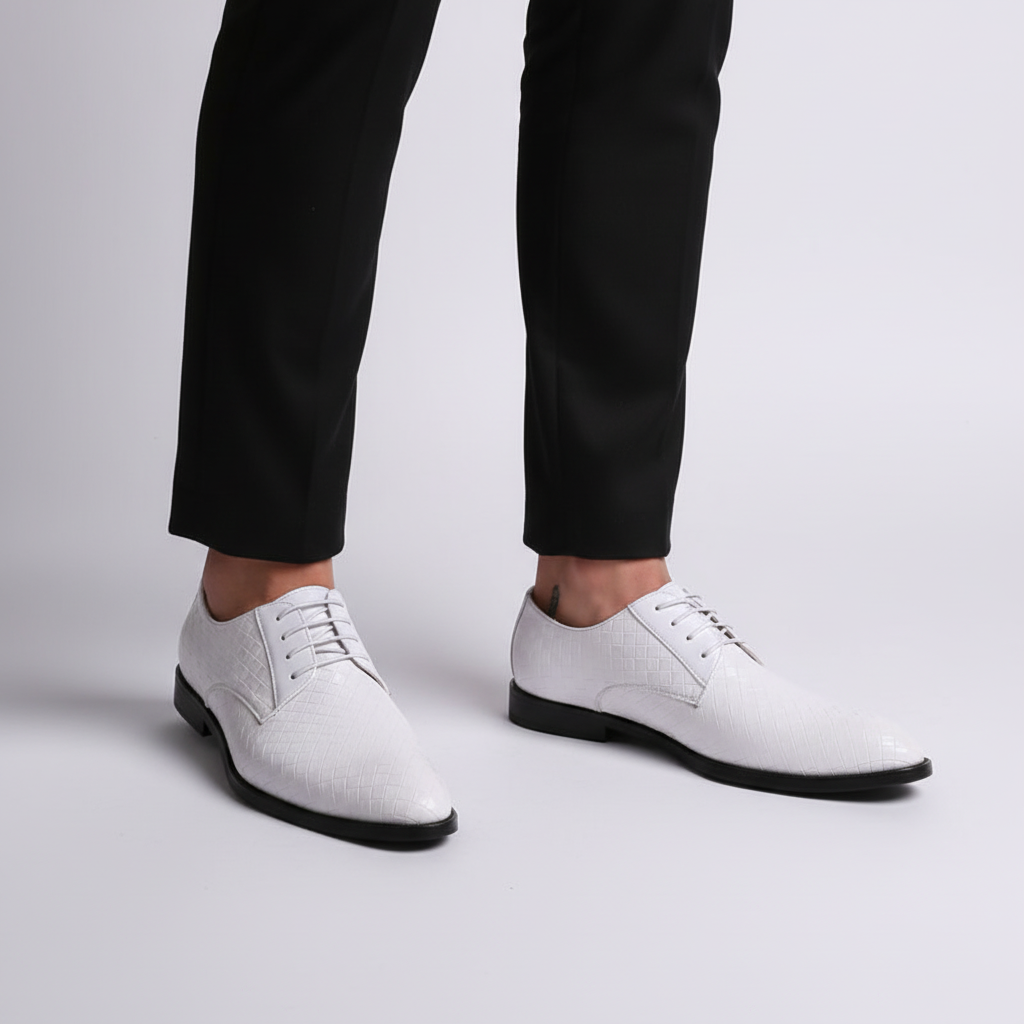 Heren leren schoen met veters