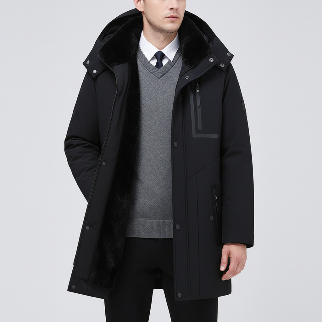 Herenparka met afneembare kapuchon — afbeelding 9