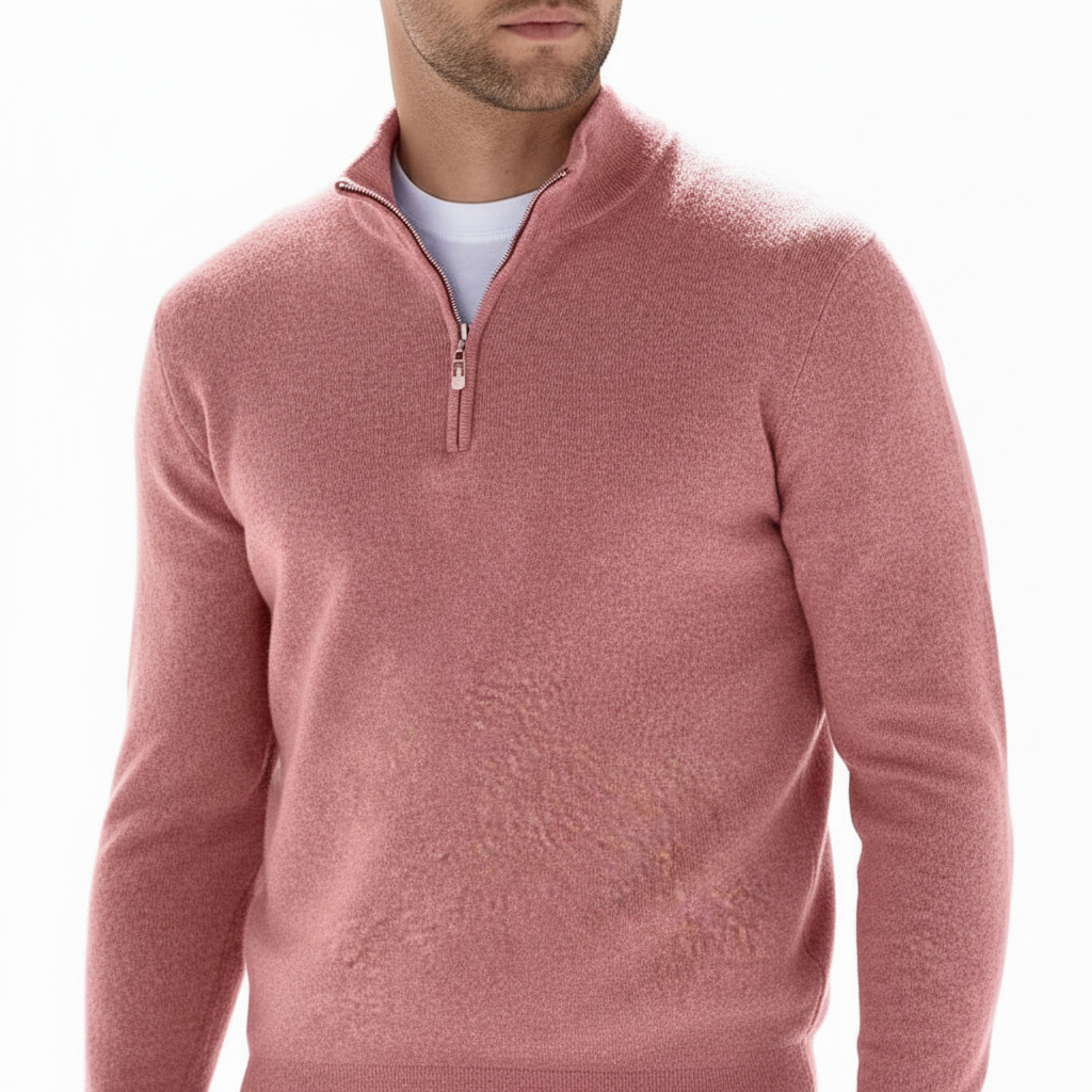 Herenpullover met rits