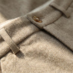 Visgraat slank gesneden broek