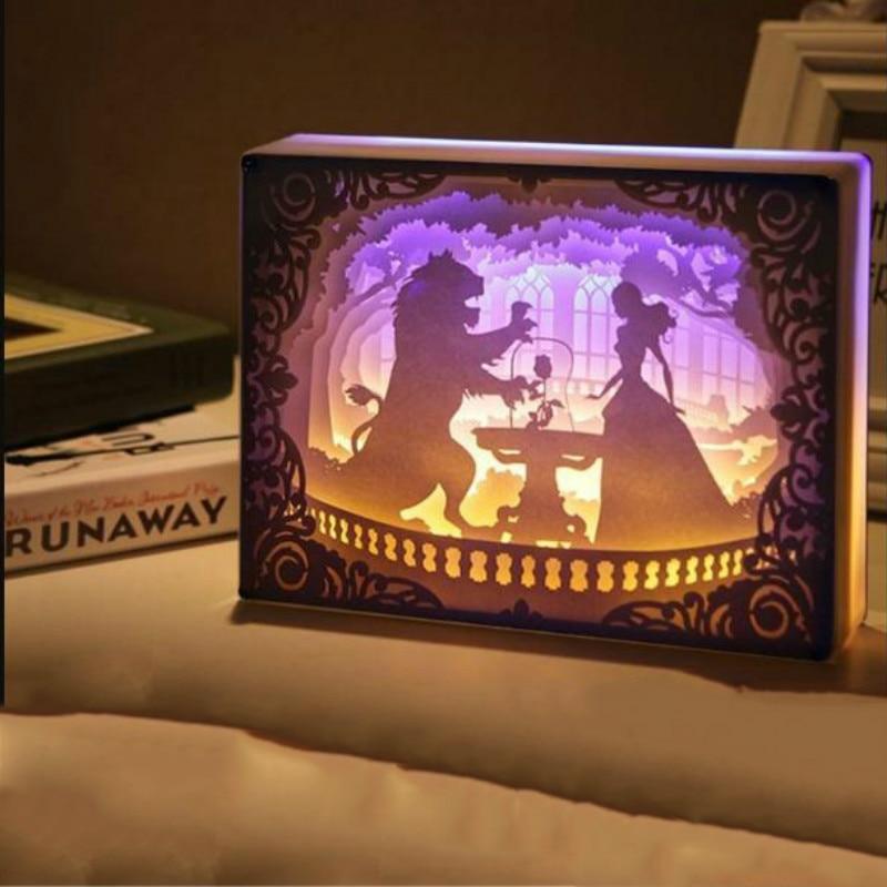 Exclusieve 3D nachtlamp 3D carving — afbeelding 7