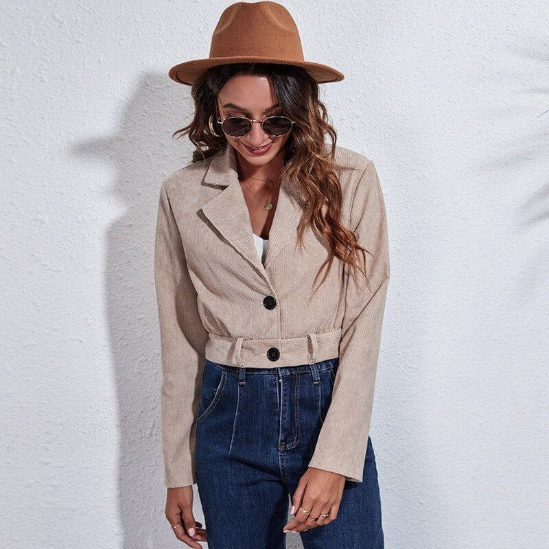 Crop tussenjas voor dames