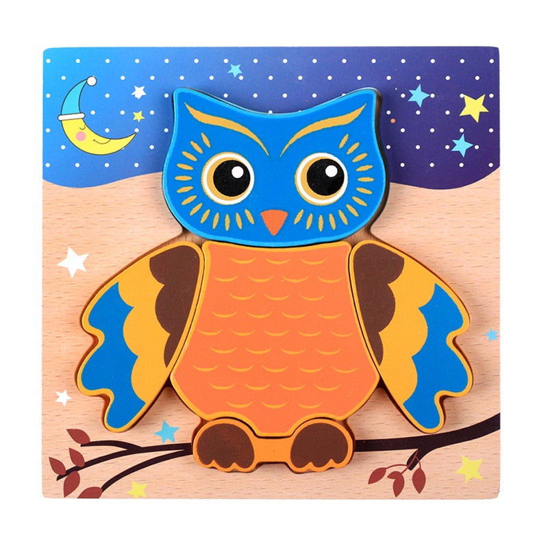 Montessori-leerpuzzel van hout – kleurenplezier