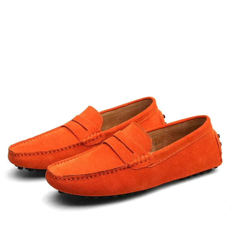 Italiaanse suède loafers