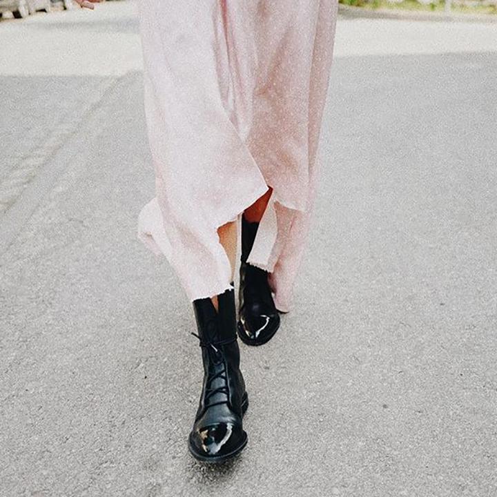 Vintage dames enkellaarzen – Liva