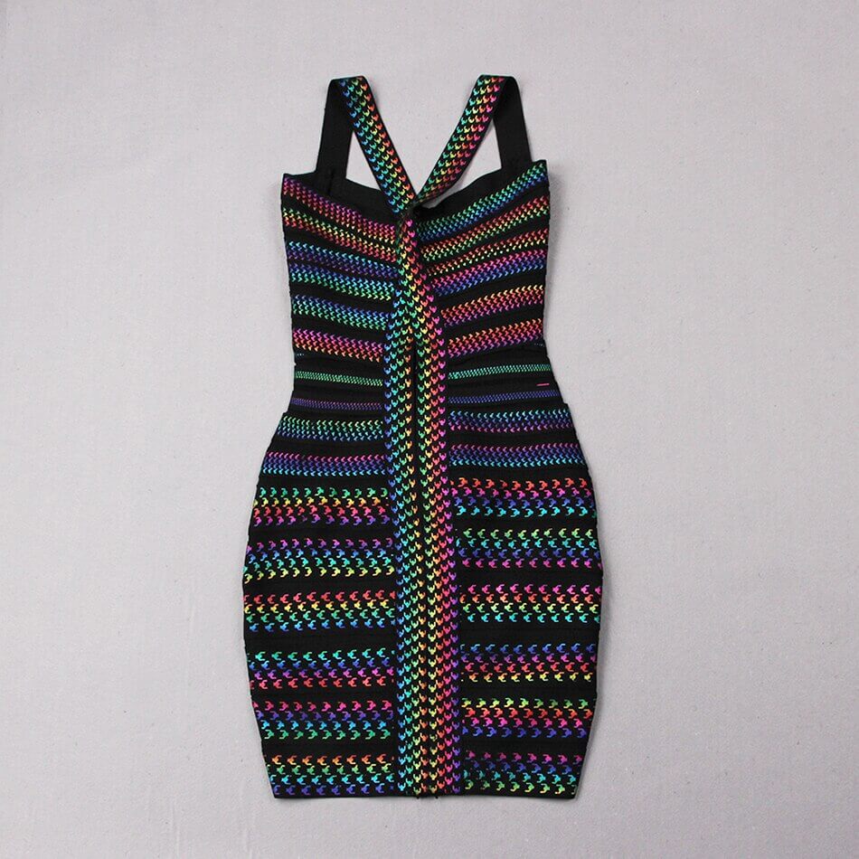 Gestreepte bodycon