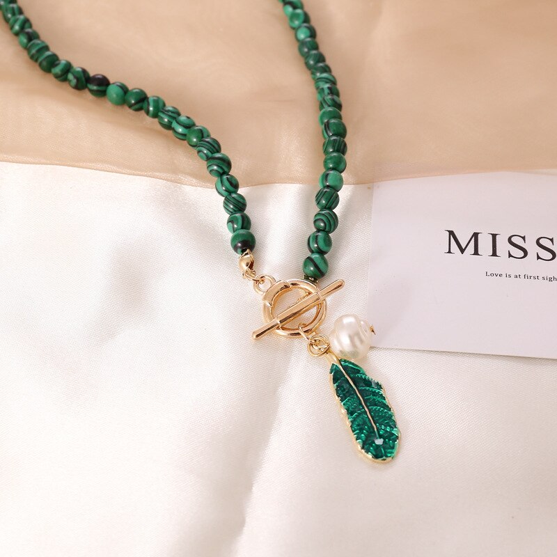 Parel drop ketting Nature love