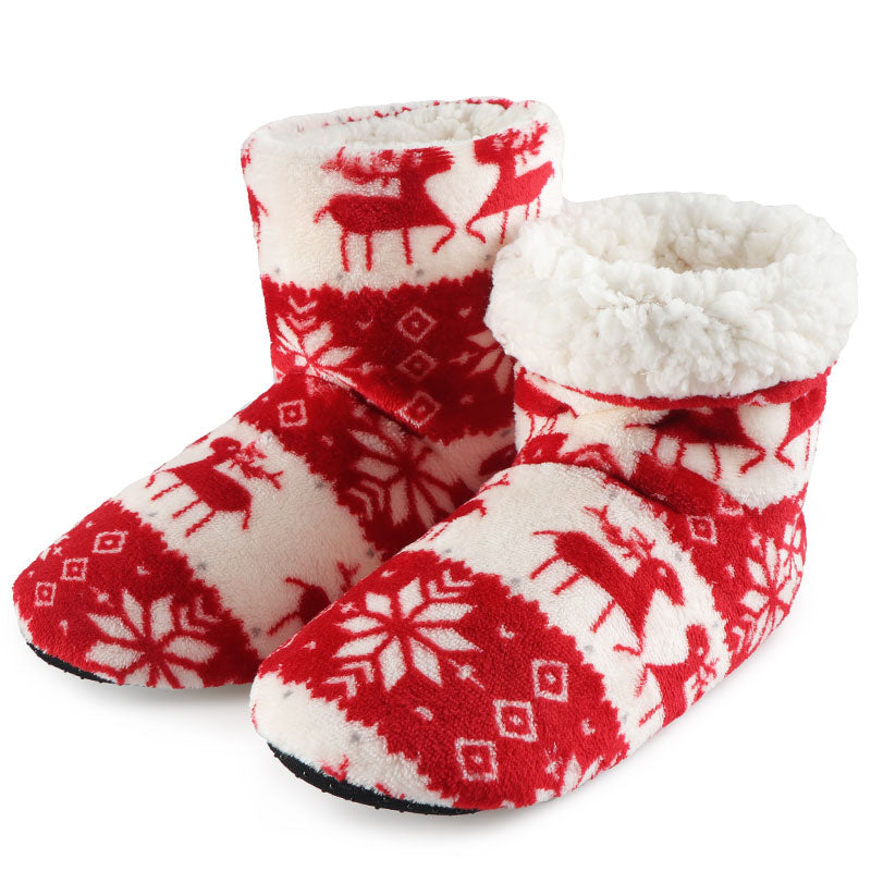 Kerst sloffen met rendier voor dames