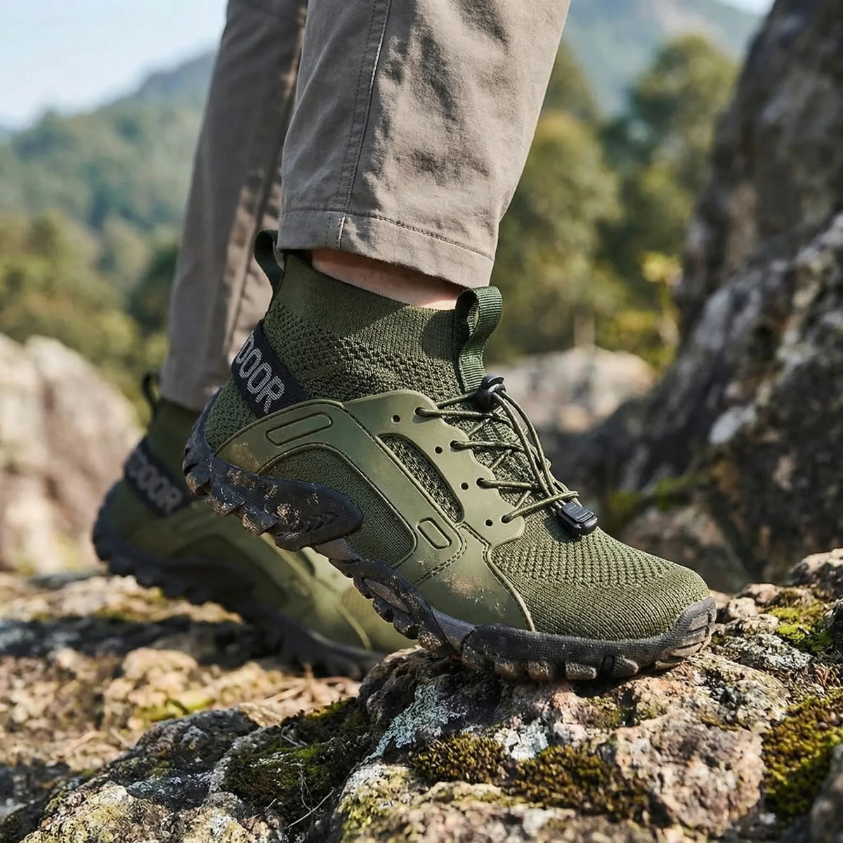 Hoge ademende trailschoen