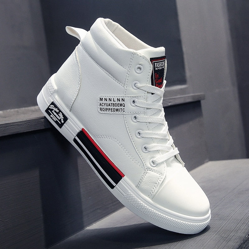 Hoge herensneaker met vetersluiting – Noor