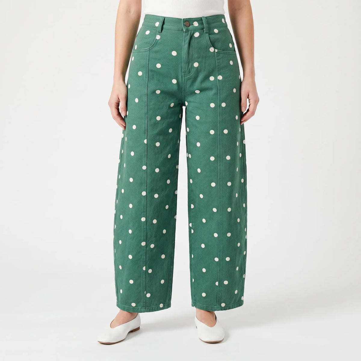 High-Waist barrel jeans