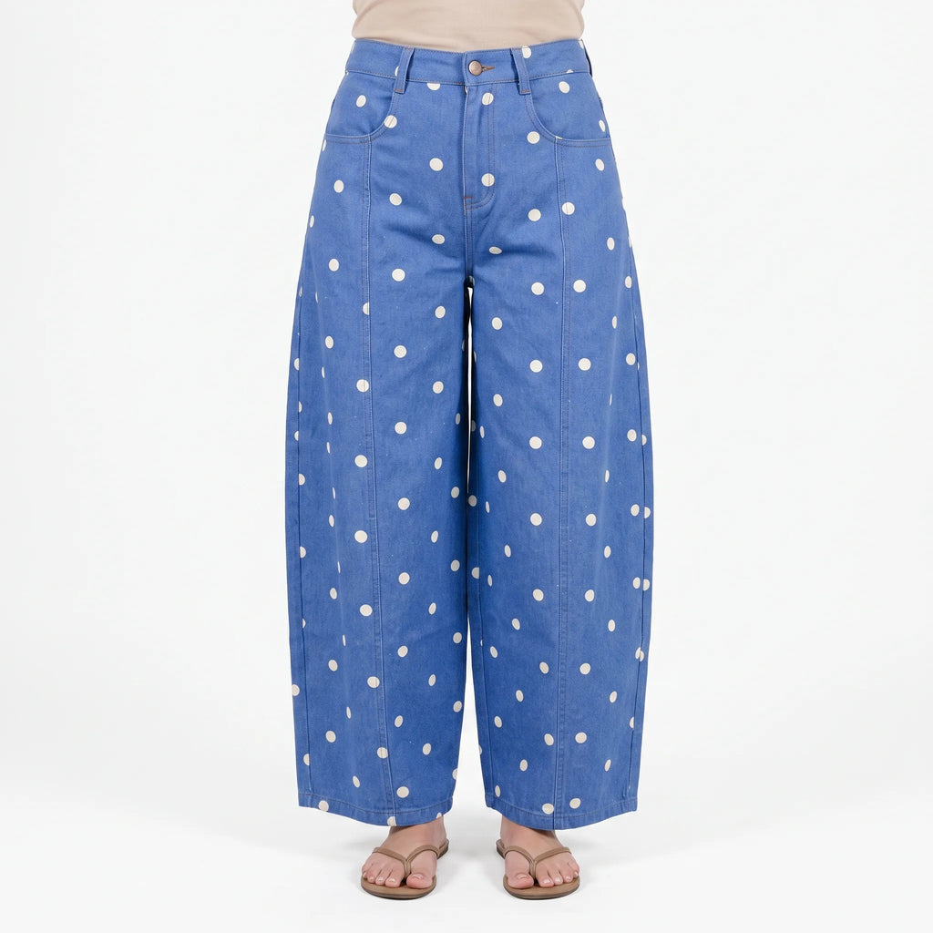 High-Waist barrel jeans