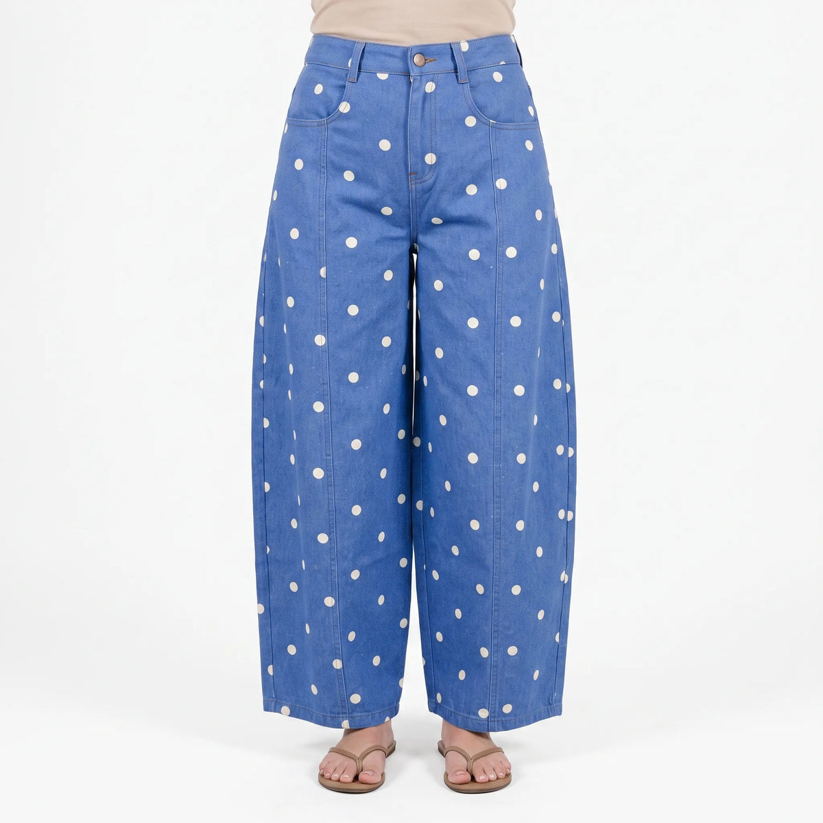 High-Waist barrel jeans