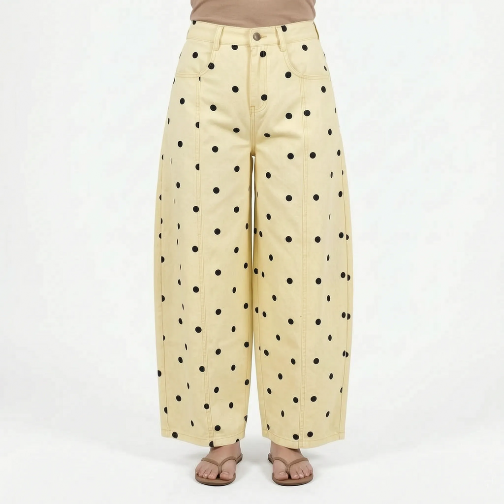 High-Waist barrel jeans
