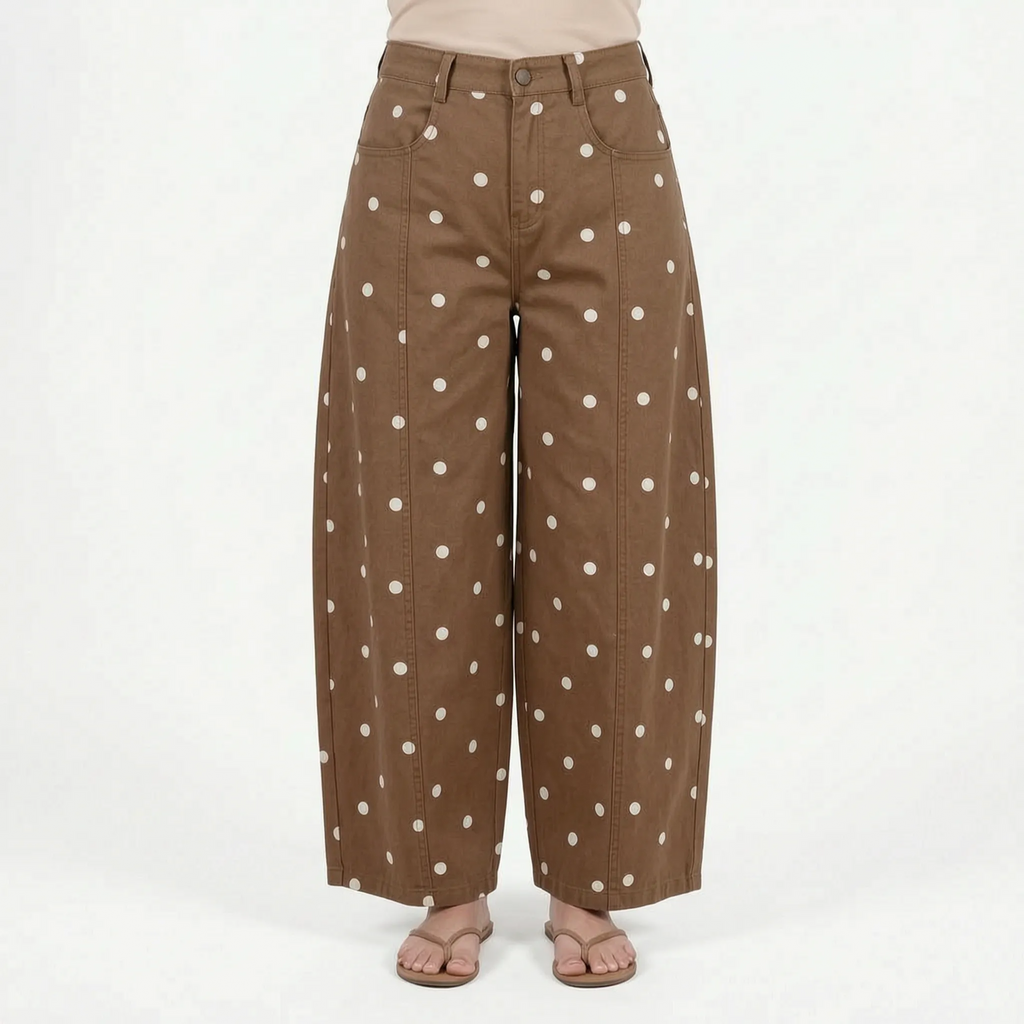 High-Waist barrel jeans