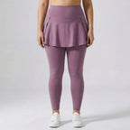 Hooggetailleerde leggings met rokje