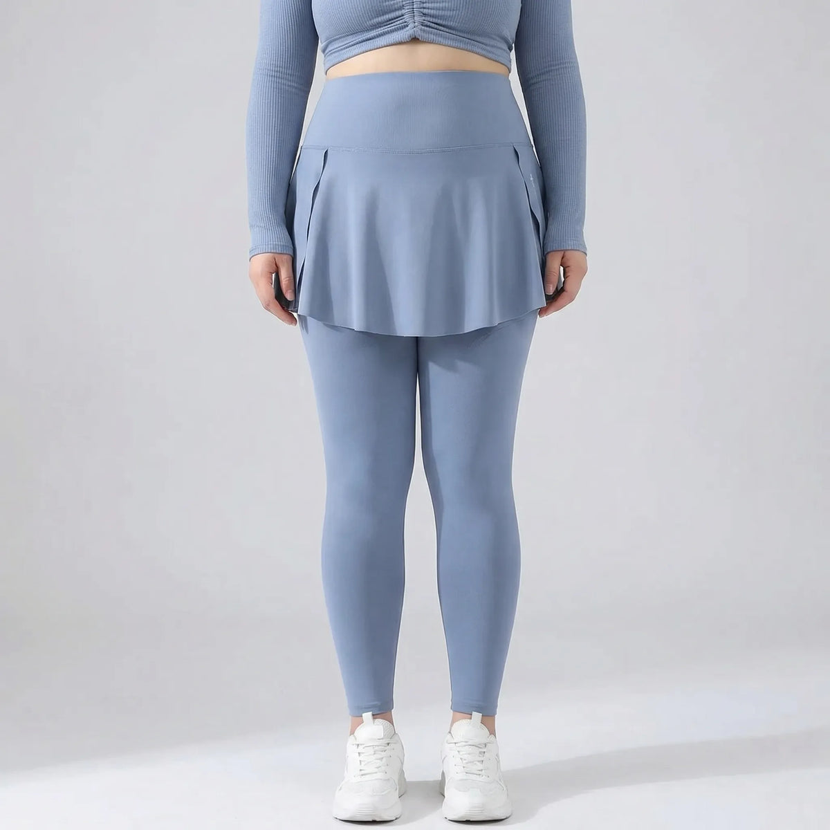 Hooggetailleerde leggings met rokje