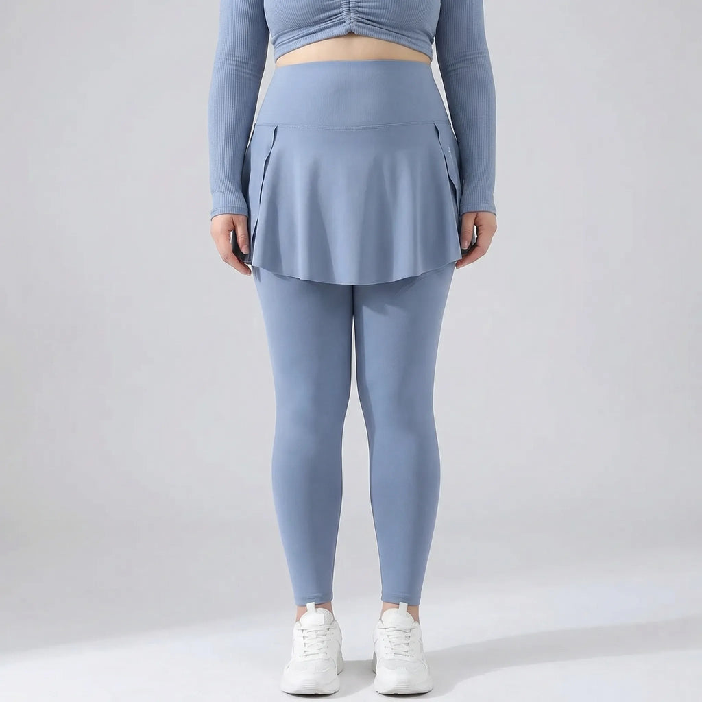 Hooggetailleerde leggings met rokje